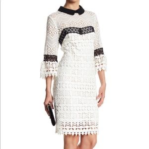 nanette lepore white lace dress